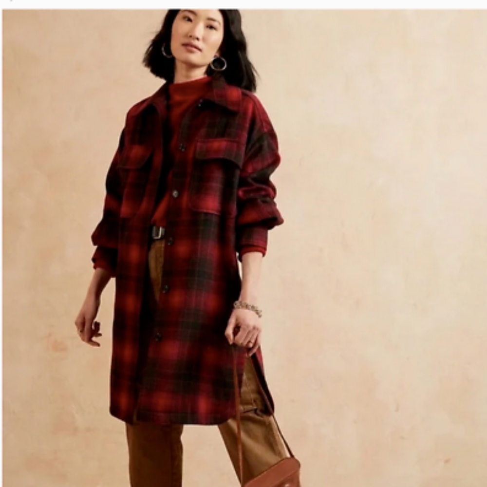 Banana Republic Plaid Shacket